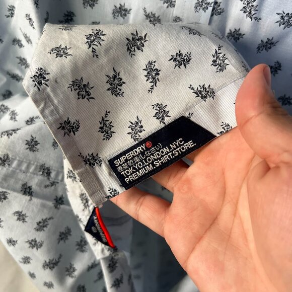 Superdry Shortditch Button Down Shirt Size L - Picture 10 of 11